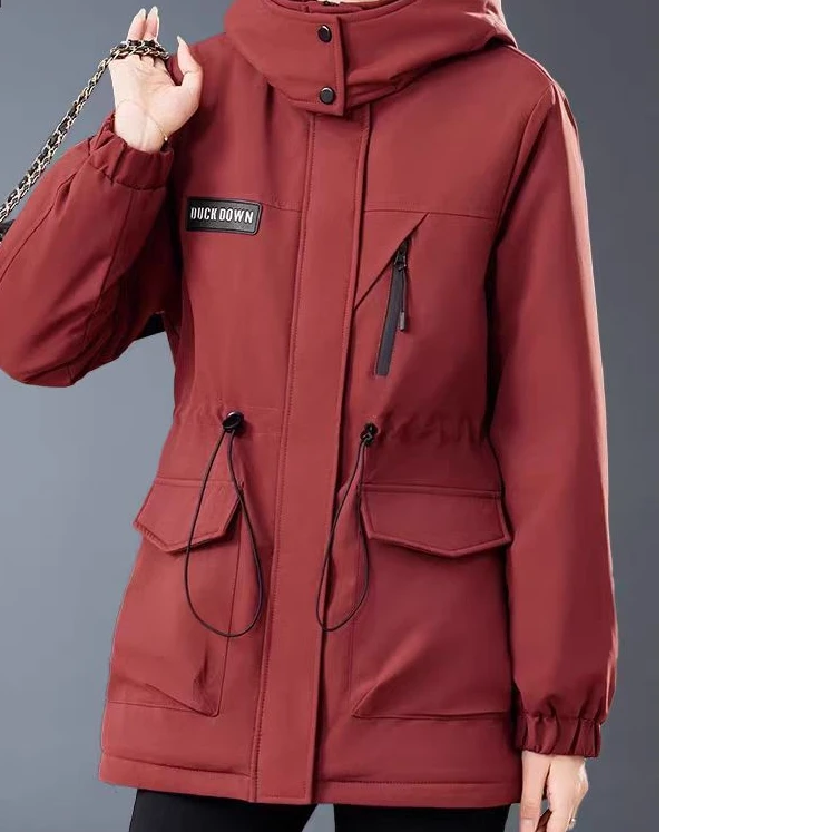 8557加棉加厚工装棉服中长款户外休闲棉袄冲锋衣外套潮