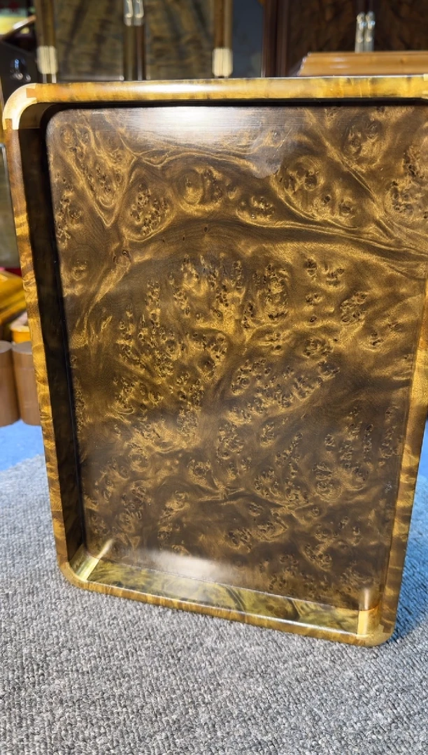 【闪购商品】乌木类成套家具 精品经典阴沉乌木托盘Y48