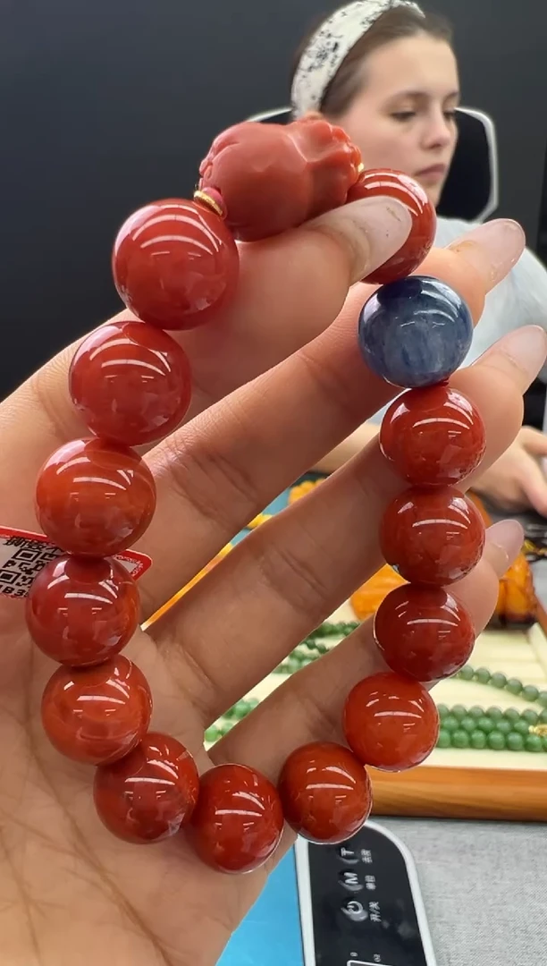 【闪购商品】南红玛瑙手链未镶嵌381秒拍号