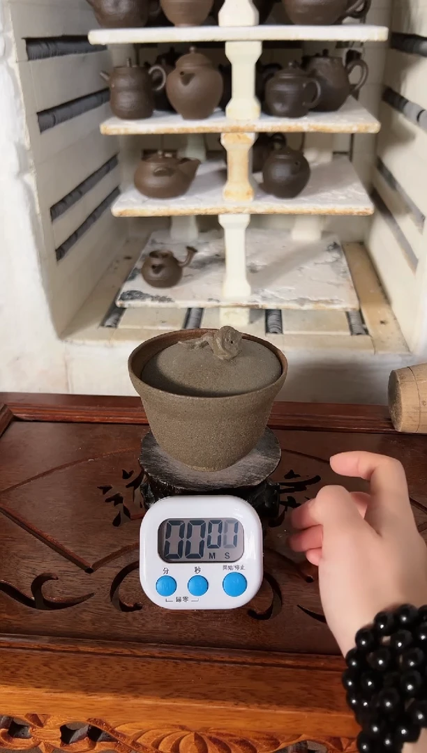 【闪购商品】冰碛岩陶制手工盖碗