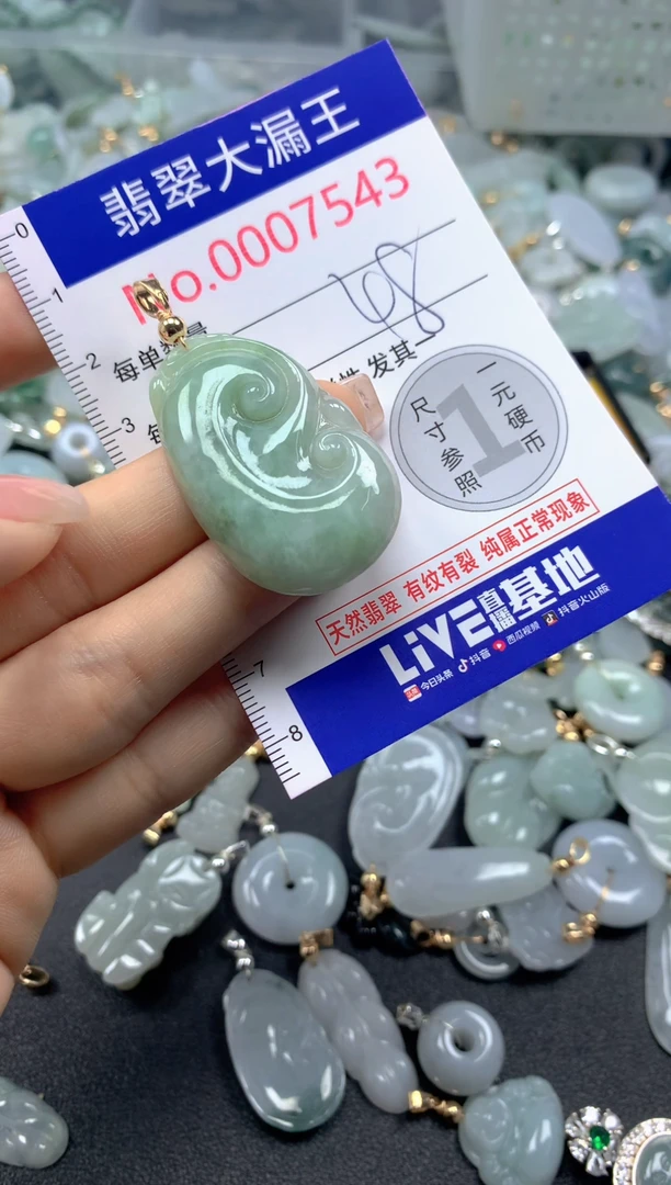 颈饰未镶嵌翡翠7543