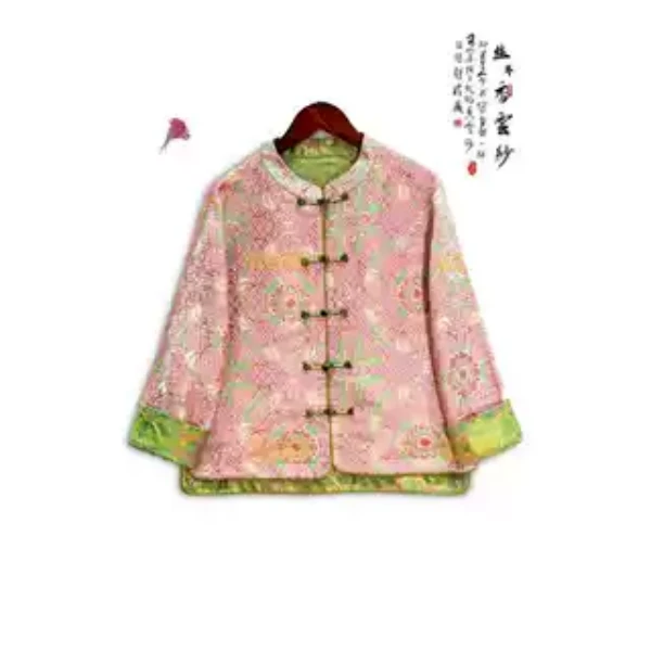 丝年.盈盈｜典藏老料精工暗纹提花金丝线百搭上衣外套-5015