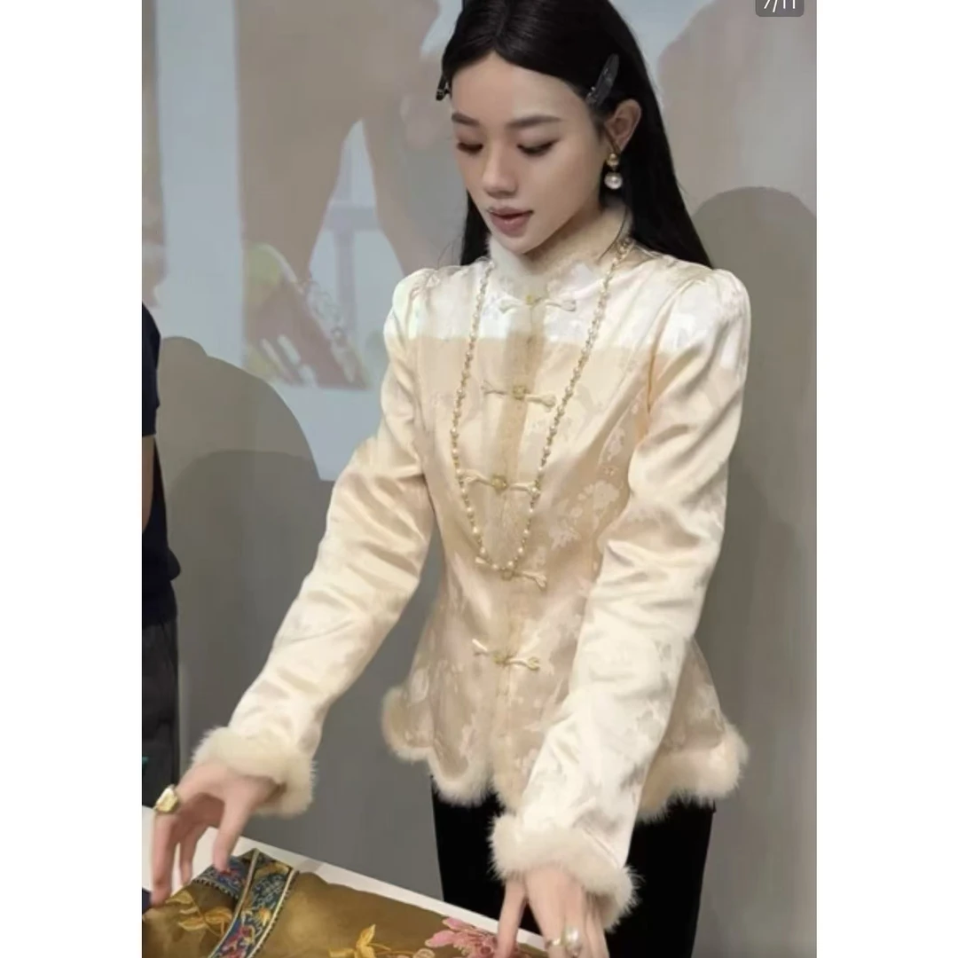 【779】新中式禅意改良盘扣衬衫女国风复古新款唐装高级感上衣