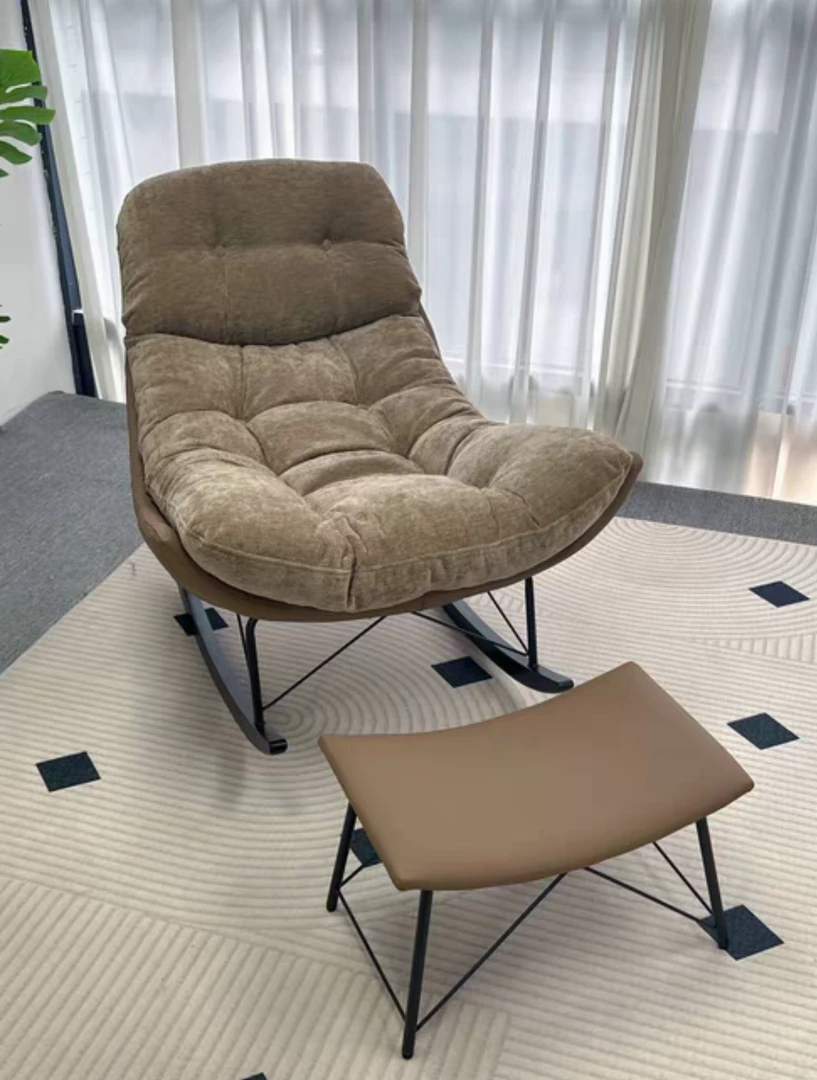 窝窝摇摇椅沙发椅休闲摇摇椅新款轻奢卧室客厅阳台可躺舒适单人