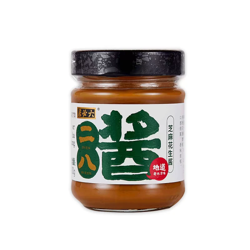 六必居六必居二八麻酱豆角200克瓶装火锅带货鸡屁股蘸大酱大赛