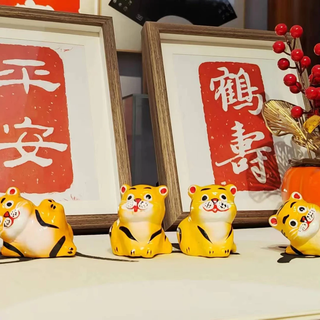 辉县非遗纯手工彩绘泥塑摆件旅游纪念品伴手礼