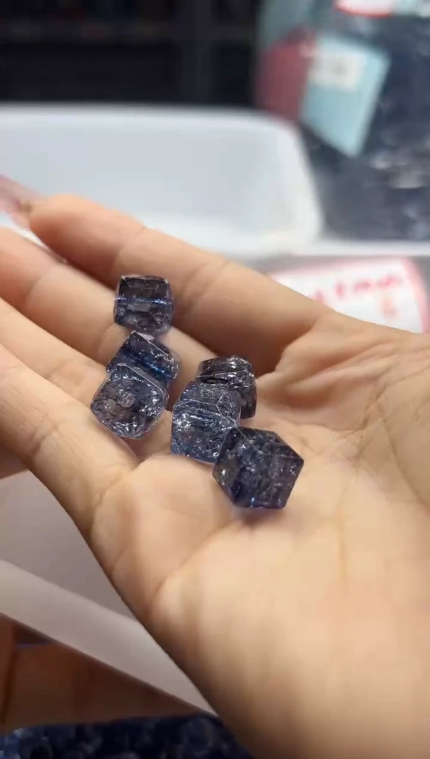 颈饰未镶嵌水晶w3329伦敦蓝阿赛方糖10mm*10颗