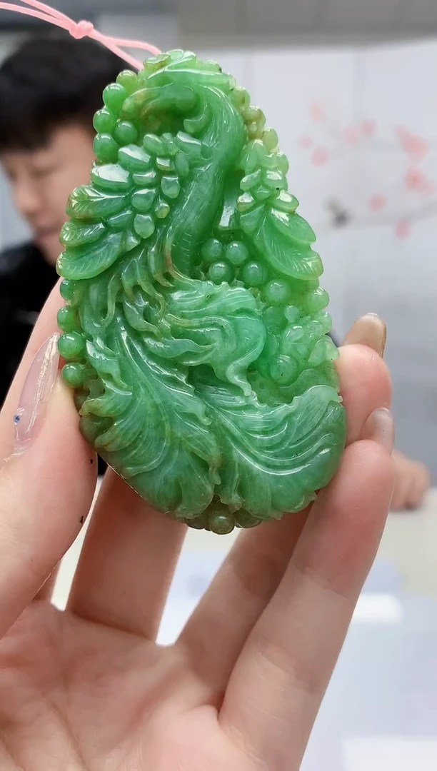 【闪购商品】定制翡翠未镶嵌4915jw-毛货挂件31