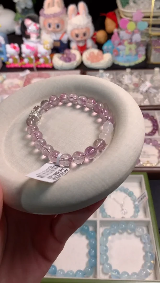 水晶手链合金M510紫水晶设计款8m手链