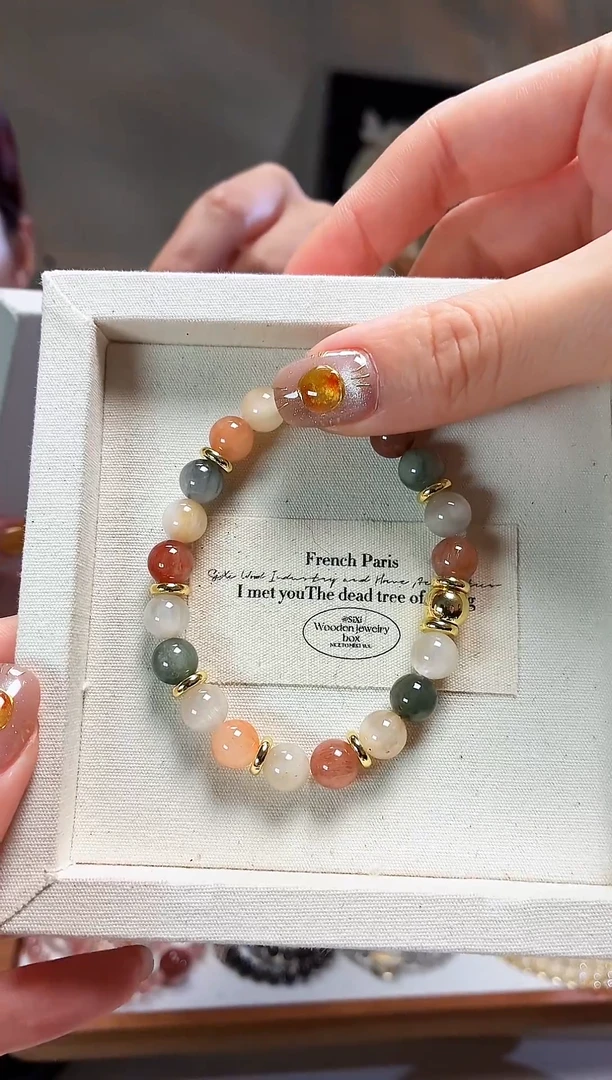 未镶嵌手链水晶天然巴西老矿料兔毛手串