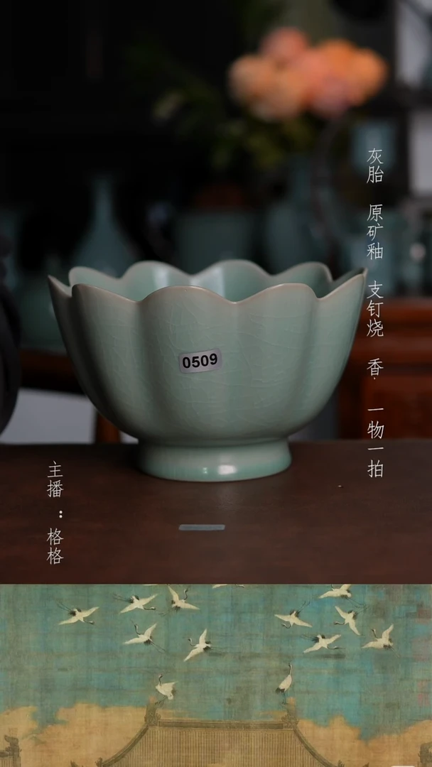 摆件陶青绿釉釉手工一比一