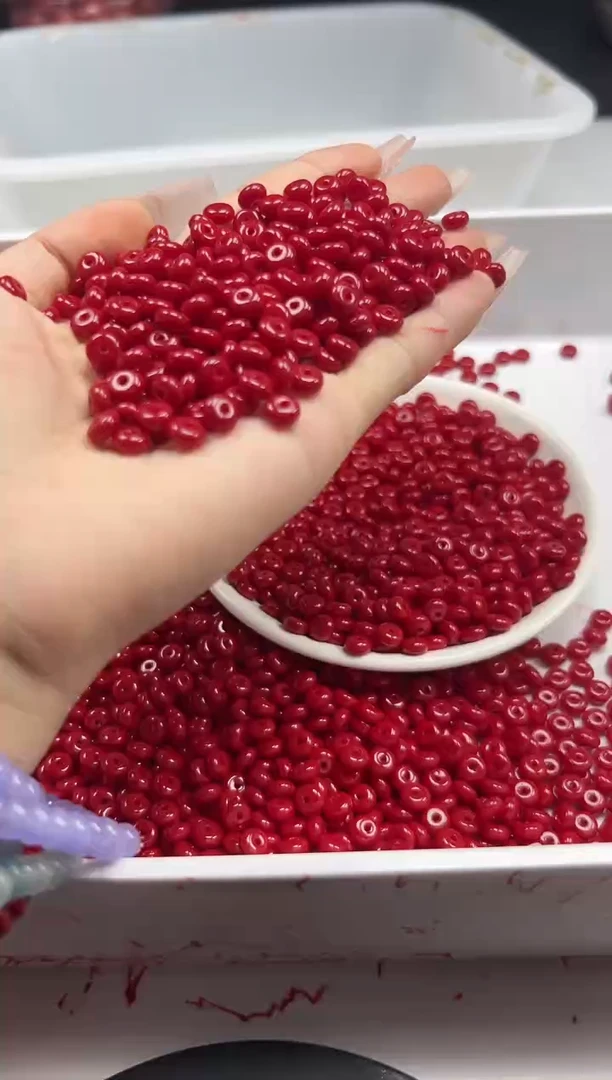 颈饰未镶嵌南红玛瑙W2256高品锦红算盘6*3MM*50颗