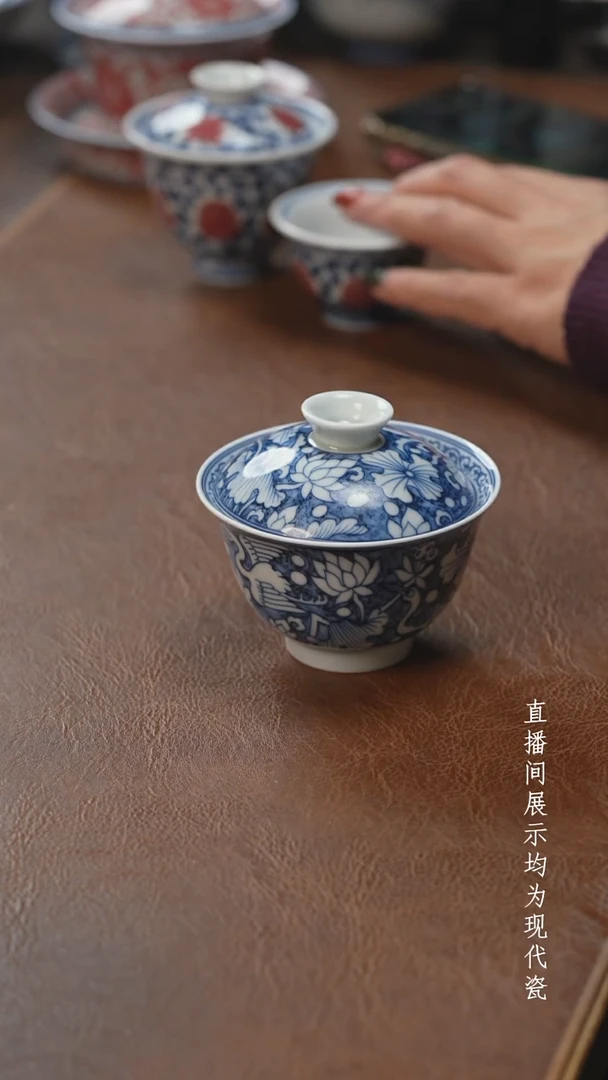 茶器茶器一鹭盖碗