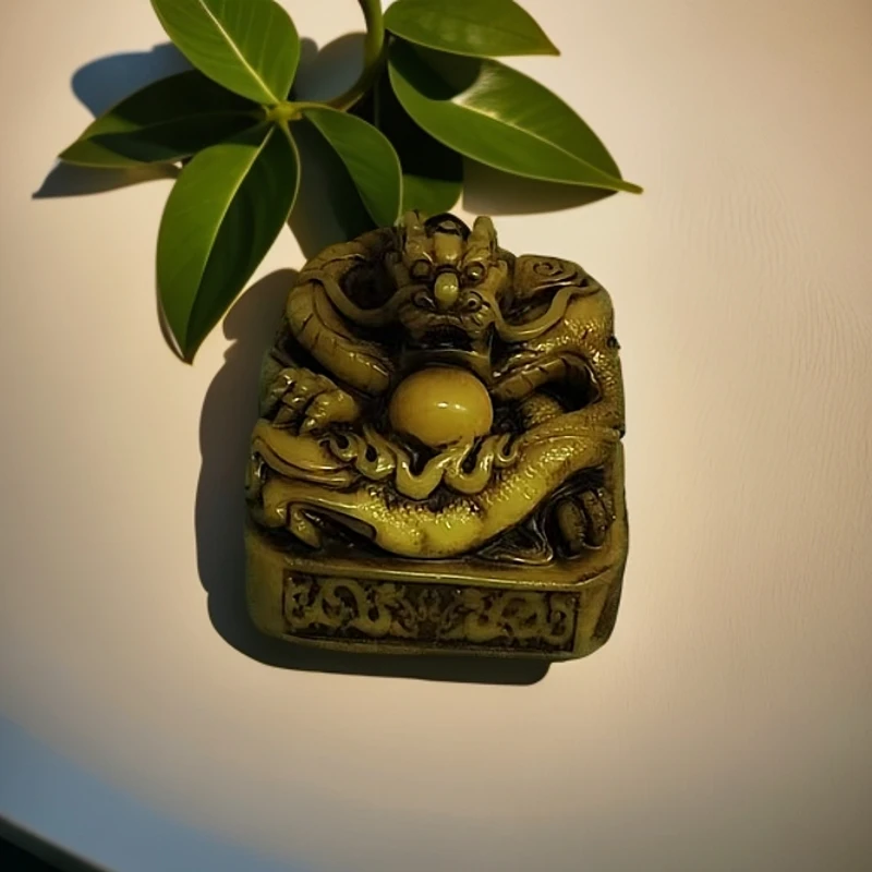 龙吐株大印章创意瑞兽