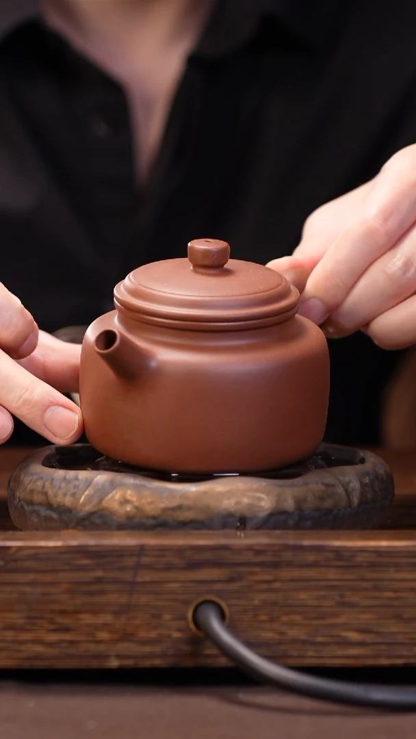 茶壶紫砂紫泥 德钟壶 ck 大