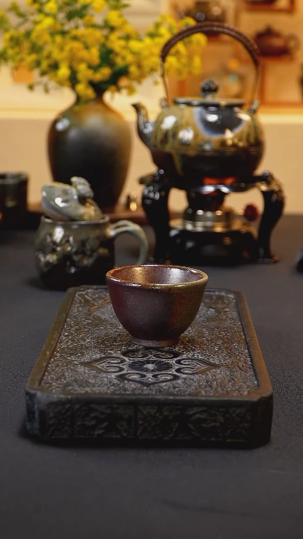 茶壶紫砂纯自然柴烧
