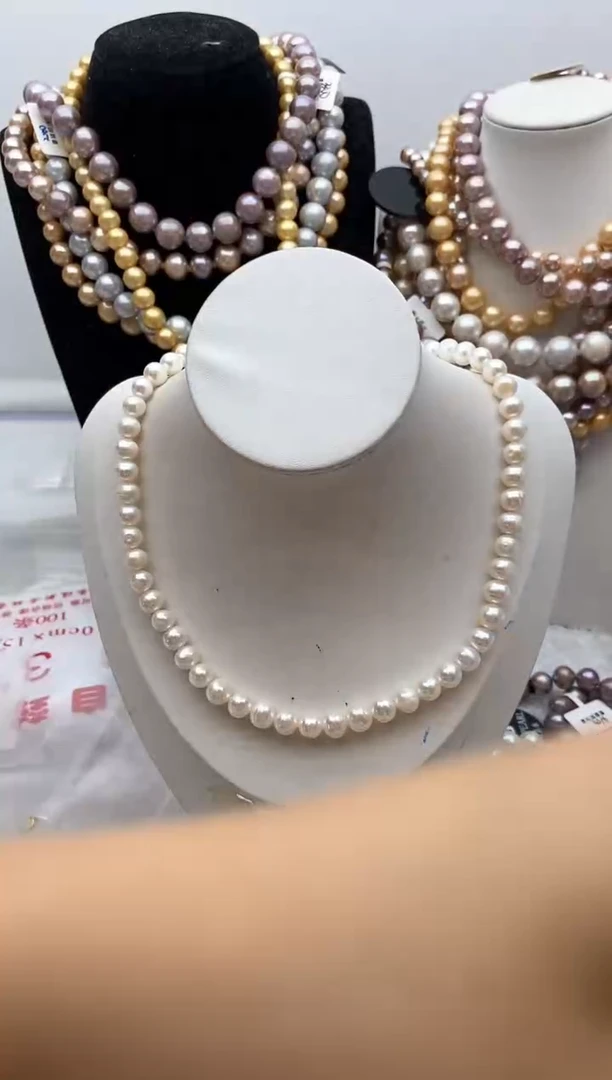 淡水珍珠钛钢颈饰161
