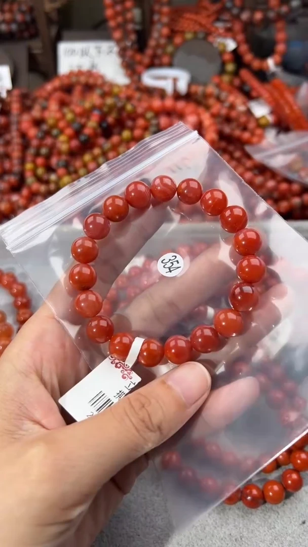 南红玛瑙手串未镶嵌10