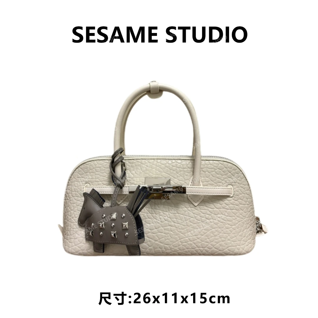 【芝麻集】SD-5877-奶油泡泡休闲时尚百搭腋下女包