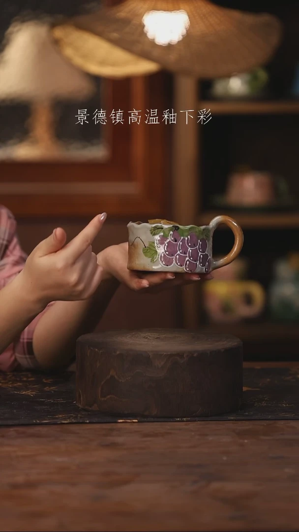 陶瓷景德镇高温釉下手绘陶瓷276