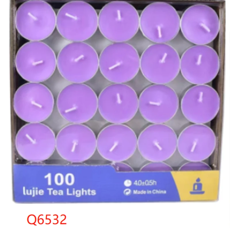阿茶  温茶紫色蜡烛100颗装零配（Q6532）