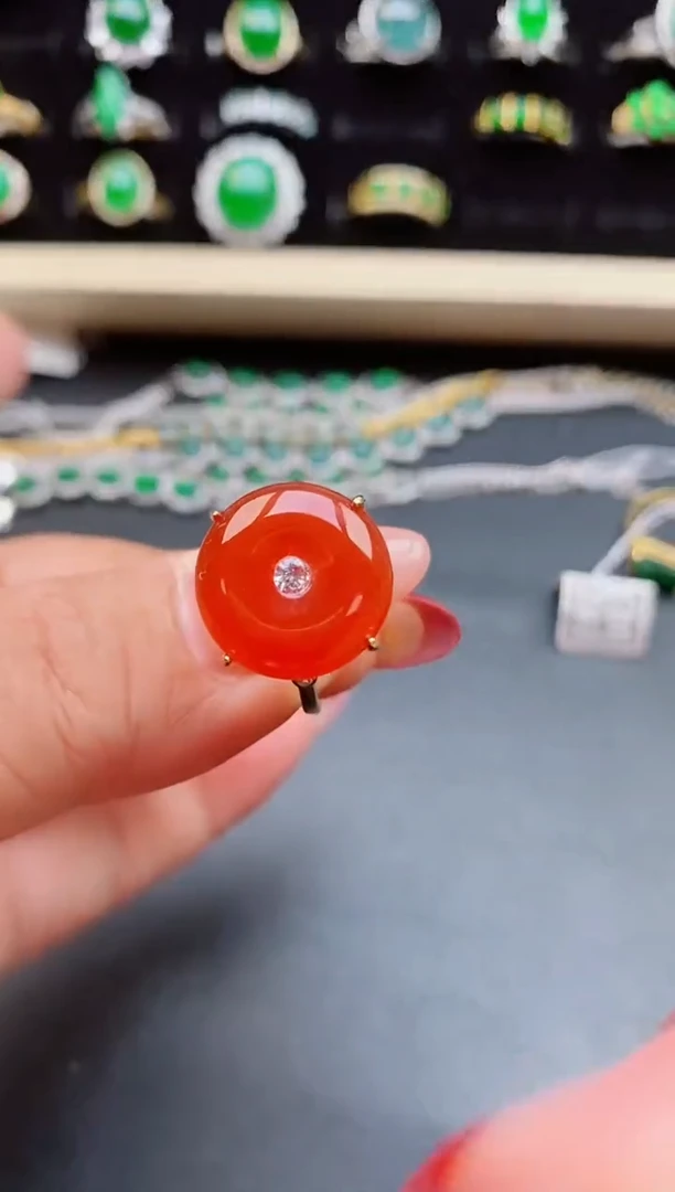 【闪购商品】玛瑙/玉髓戒指银S925镶嵌321321