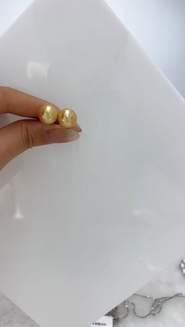 【闪购商品】海水珍珠DA18K金镶嵌耳钉 11 SS168