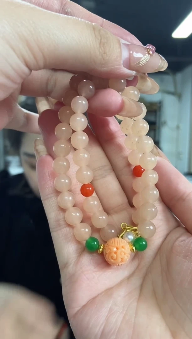 【闪购商品】和田玉手串未镶嵌多样性发其一颜色微差