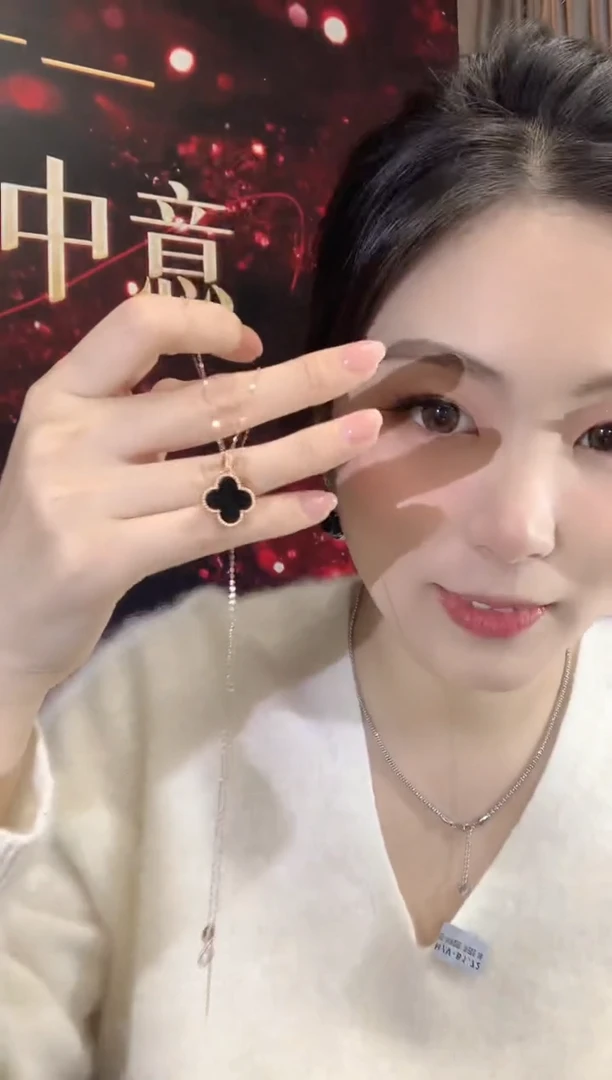 项链18K金镶嵌翡翠D1翡翠多样性发一件