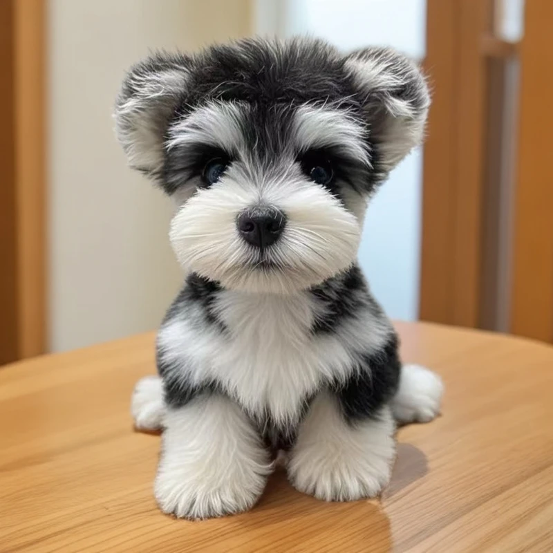 精品五白到位雪纳瑞宠物狗狗活体