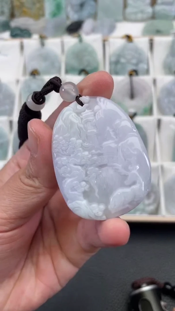 颈饰未镶嵌翡翠天然缅甸翡翠A货401