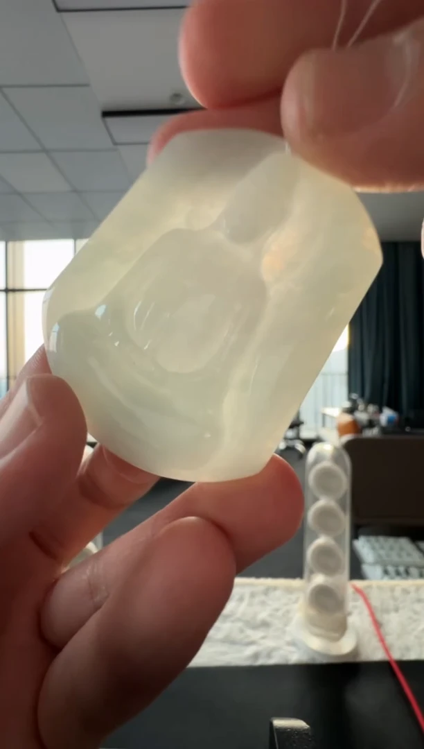 颈饰未镶嵌翡翠天然翡翠A货孤品一件