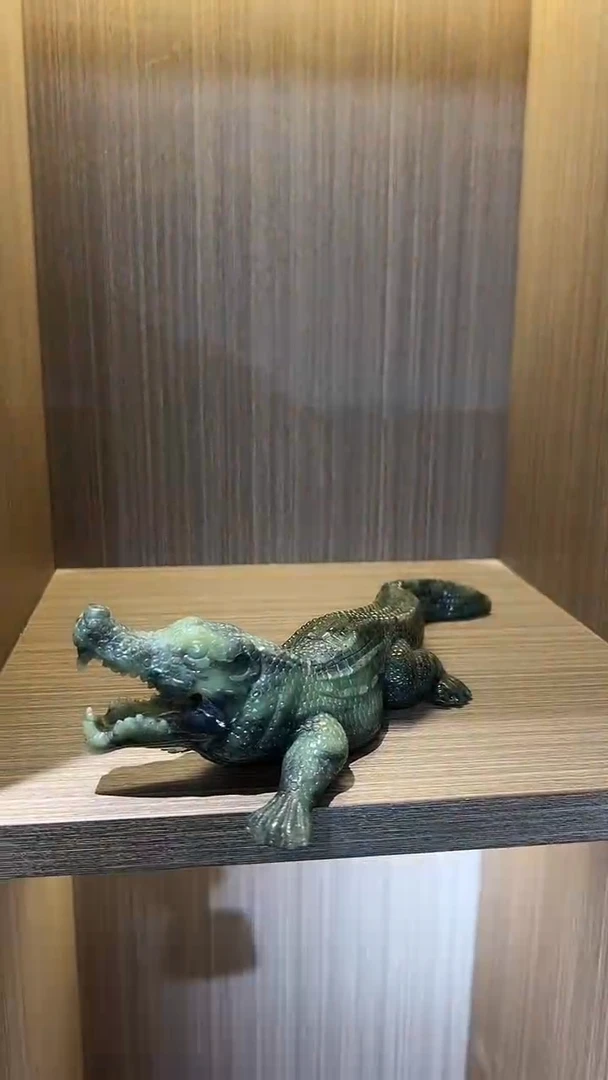 未镶嵌和田玉把件鳄鱼-多样性发货其中发一