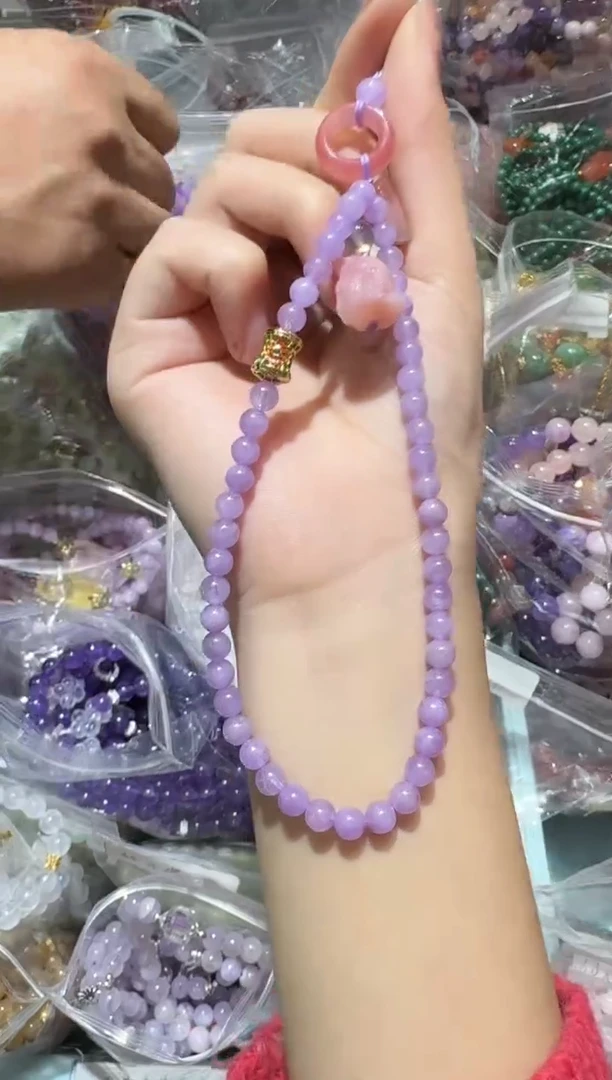 【闪购商品】锂辉石手机链未镶嵌多样性发一件 291