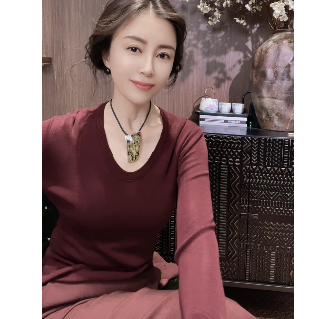 VV&AA  春秋新款时尚气质百搭休闲套头长袖打底衫 FK3265