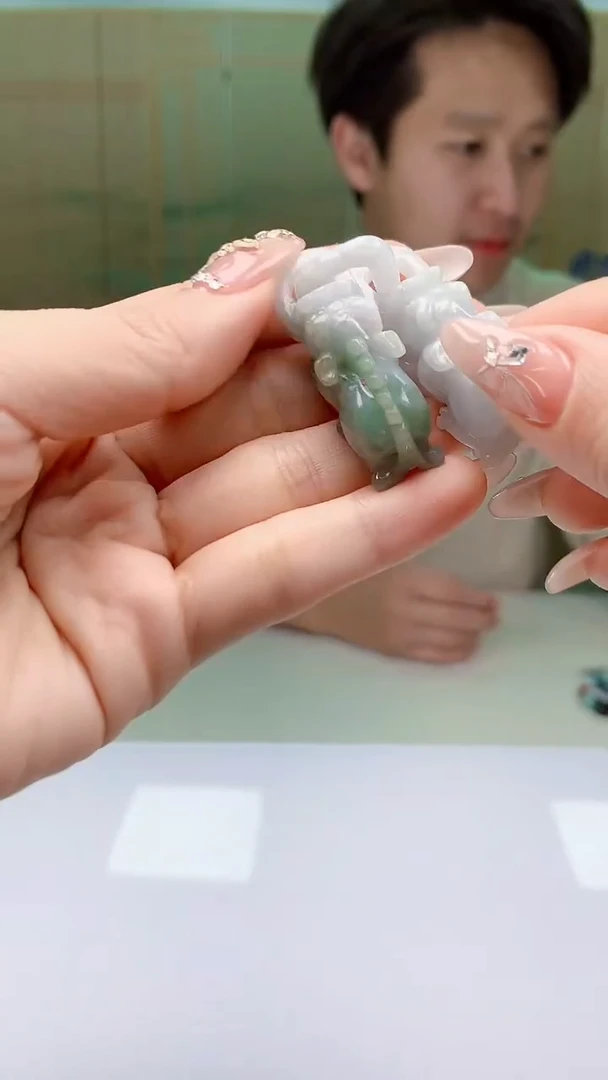 【闪购商品】定制翡翠未镶嵌1502ty-毛货挂件73