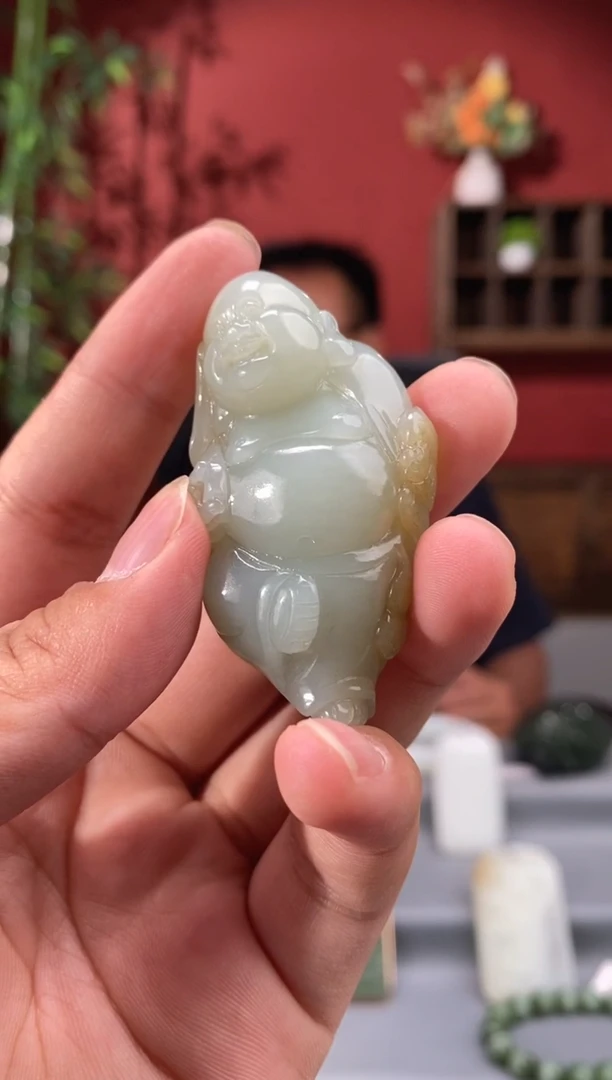 和田玉未镶嵌吊坠(不含链)1