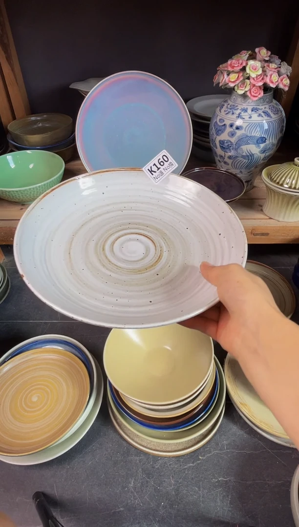 瓷片小***卜k160白麻点螺纹盘