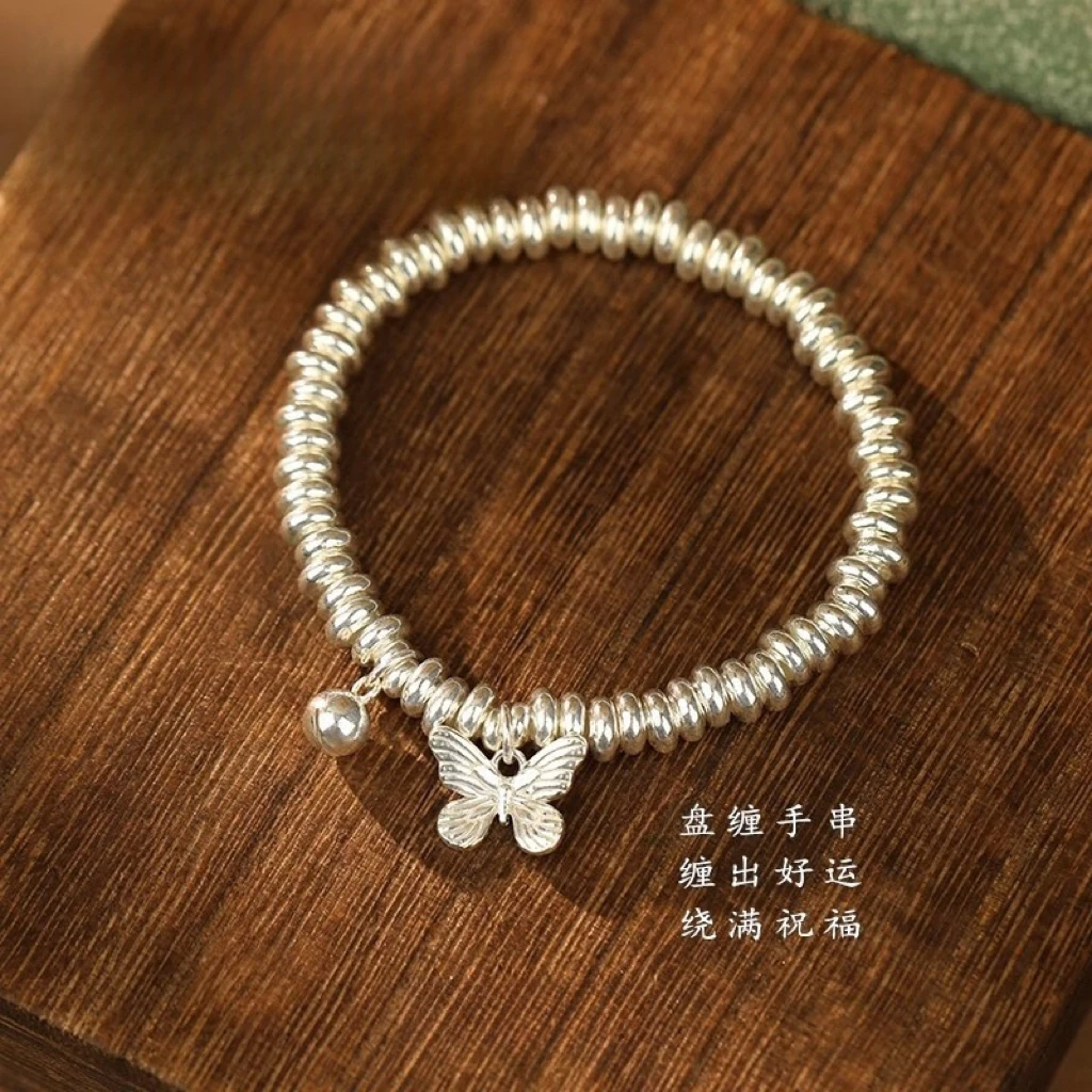 足银手链 传承纯银手链蝴蝶手串款新中式气质轻奢小众闺蜜礼物