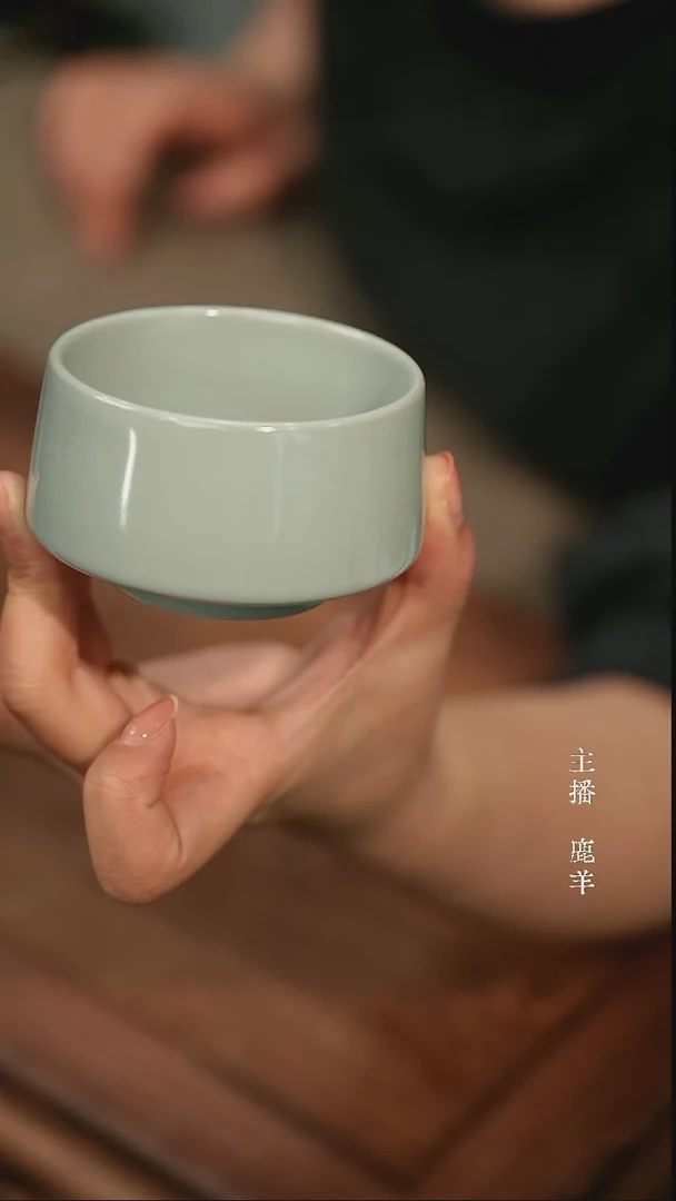 望岳杯-王占稳柴烧-无底款-微瑕-羊-58