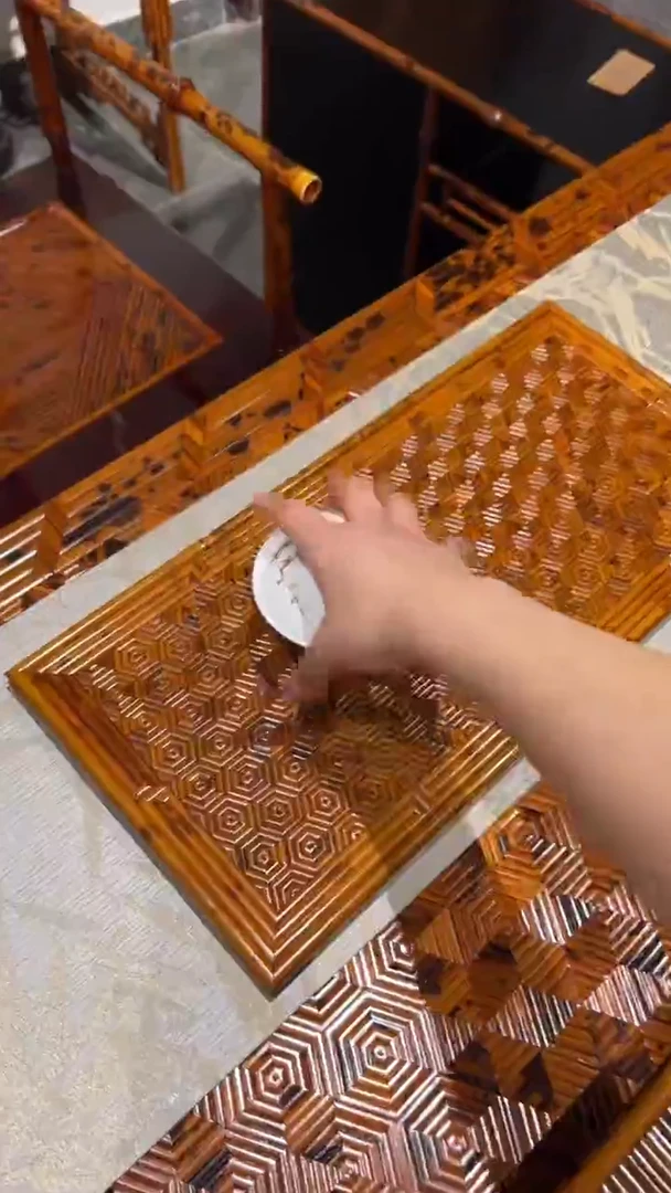 竹墨*湘妃竹干泡台龟背纹