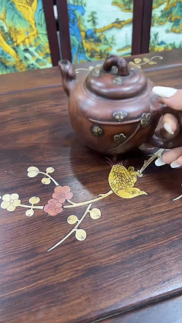 紫砂茶盘沐头淘摆件  紫砂件