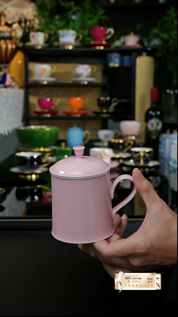 手工粉色盖杯，，，，，，，，，，，