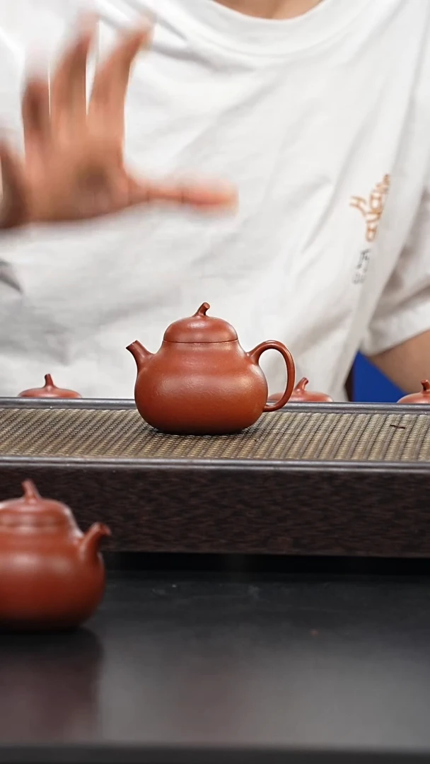 茶壶紫砂全手工朱泥茄瓜（新）
