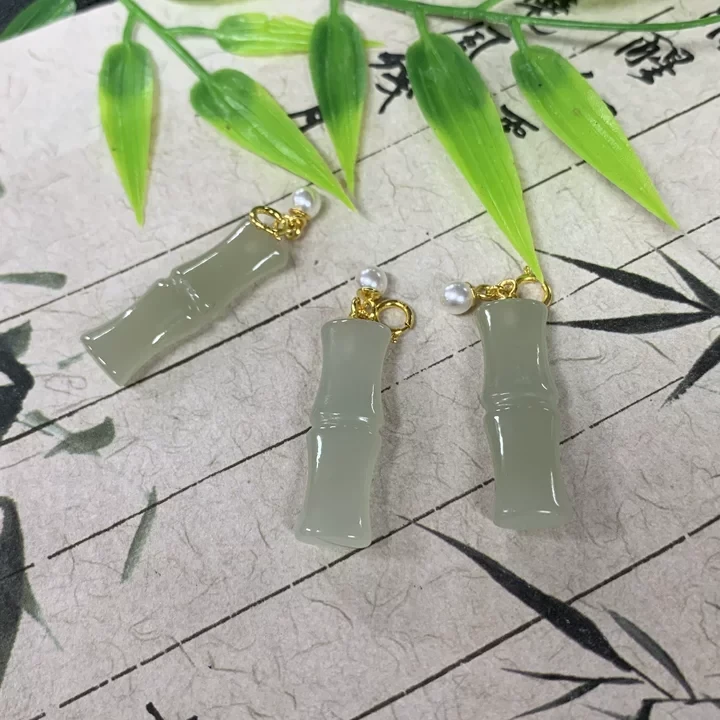 和田玉竹节FL03多样性发其一CP配绳