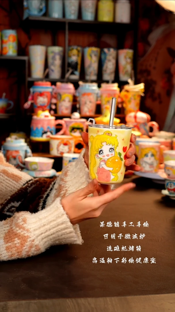 景德镇手工手绘杯杯