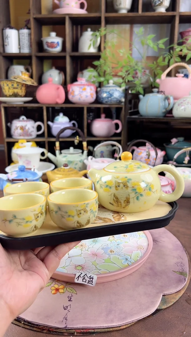 1壶4杯1个茶盘啊啊啊啊
