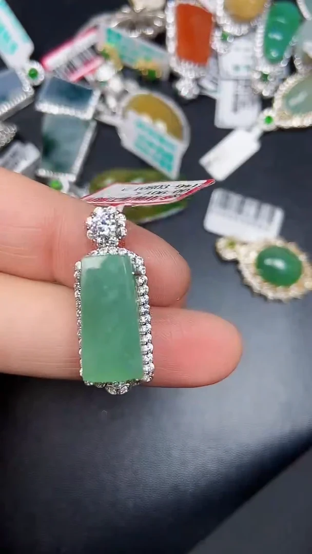 银S925镶嵌戒指翡翠3030