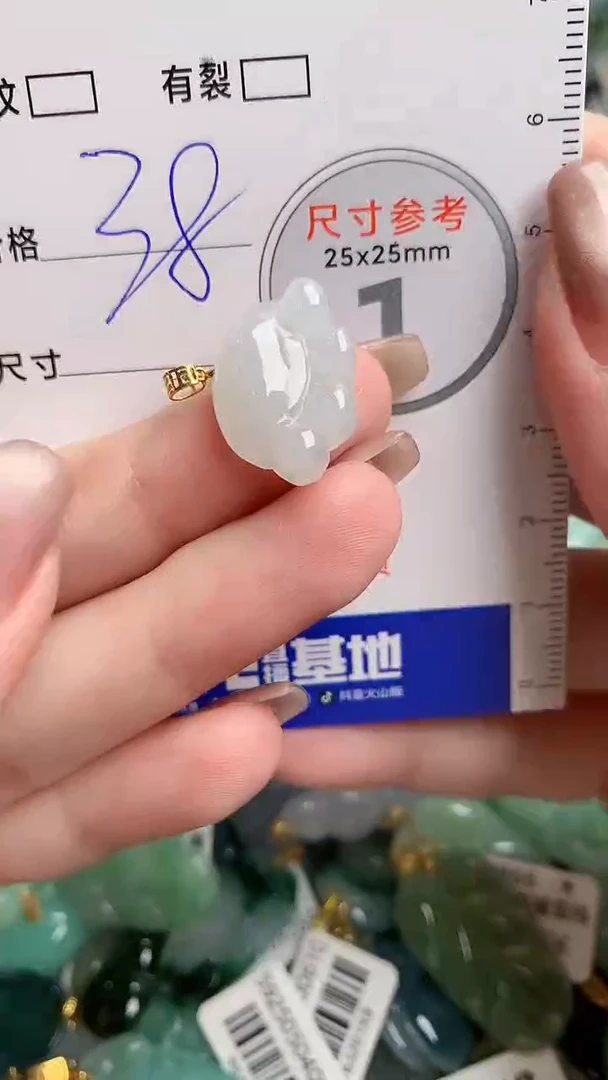 翡翠18K金镶嵌颈饰24002337