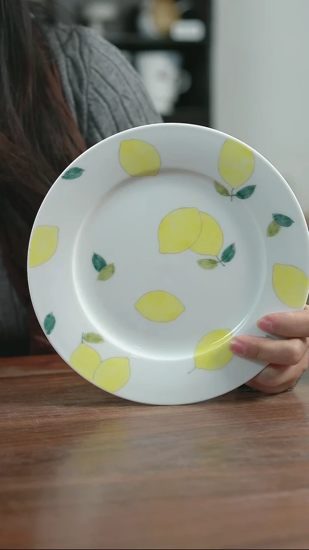 瓷浆果柠檬小盘 正品